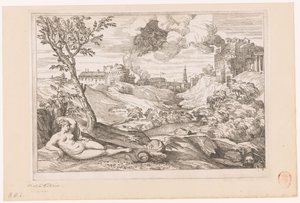 Landscape with Andromeda Guarded by the Dragon and Perseus Flying in a Cloud