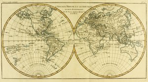 Map of the World in two Hemispheres, from 