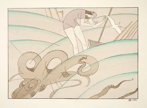 La Pieuvre, from Sports & Divertissements, pub. 1914 by Charles Martin