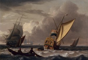 A Dutch Admiralty Yacht and Other Shipping