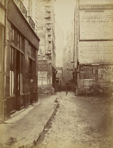 Rue Tirechappe, view taken from Rue Saint-Honoré by Charles Marville