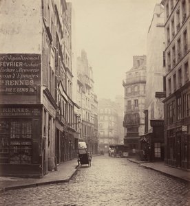 Rue des Lombards, from the Rue des Lavandières Sainte-Opportune by Charles Marville