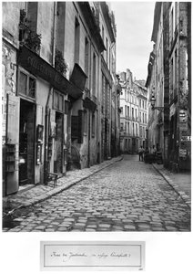 Rue du Jardinet, from passage Hautefeuille, Paris, 1858-78