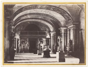 Salle des Cariatides, at the Louvre Museum by Charles Marville