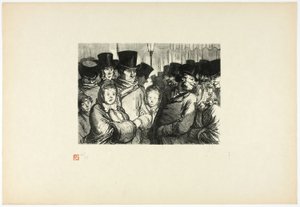 Boulevard du Temple at Midnight, from Unique Edition of Thirty-Six Woodcuts