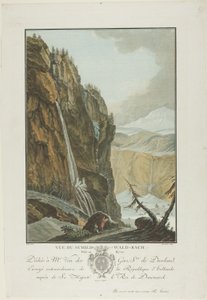 View of the Schild-Wald-Bach, Taken in Winter by Charles Melchior Descourtis