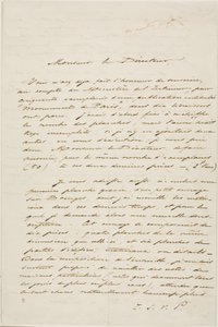 Charles Meryon Autographed Letter by Charles Meryon
