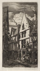 Etchings of Paris: at Bourges by Charles Meryon