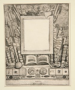 Frame Project for the Portrait of Armand Guerand by Charles Meryon