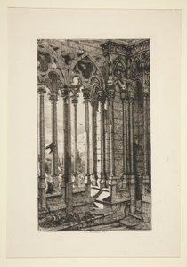 The Gallery of Notre-Dame by Charles Meryon