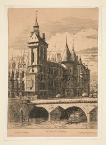 The Clock Tower, 1852 by Charles Meryon
