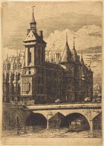 The Clock Tower, Paris by Charles Meryon