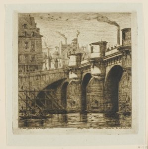 Pont-Neuf, Paris by Charles Meryon