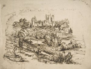Ruins of the Château de Pierrefonds, after Viollet-le-Du..., 1858
