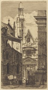 Saint-Etienne-du-Mont, Paris by Charles Meryon