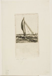 Swift-Sailing Proa, Mulgrave Archipelago, Oceania by Charles Meryon