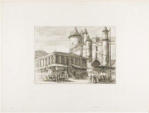 The Grand Châtelet, Paris, c. 1780, after an earlier drawing
