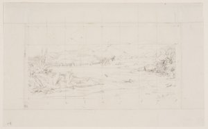 The Little French Colony at Akaroa, 1845 by Charles Meryon