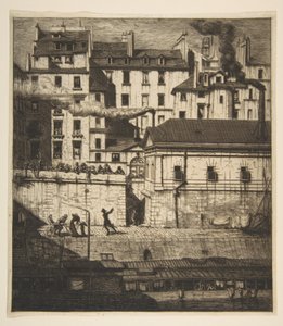The Mortuary, Paris by Charles Meryon