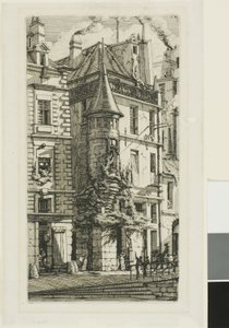 Tourelle de la rue de la Tixeranderie by Charles Meryon