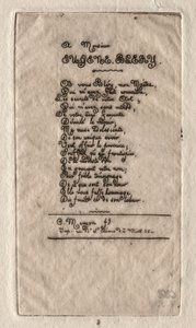 Verses to Eugène Bléry by Charles Meryon