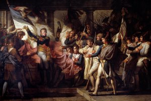 Marshal Michel Ney Handed Over to the Soldiers of the 76th Line Regiment, Their Flags Found on 7/11/1805