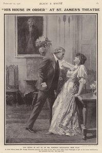 English actors George Alexander and Irene Vanbrugh in a production of Arthur Wing Pinero