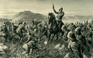 Lord Methuen Rallying His Broken Forces at Tweebosch by Charles Mills Sheldon