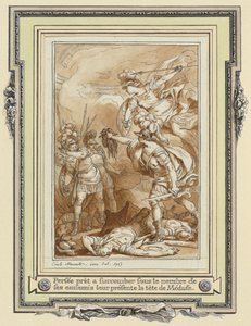 Perseus Turning Phinneas to Stone with the Head of Medusa by Charles Monnet
