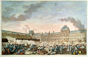 The 10th August 1792, Engraved by Isidore Stanislas Helman (1743-1809) 1792-93