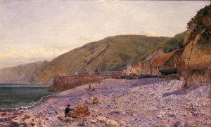 Among the Shingle at Clovelly, 1864