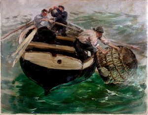 Hauling in Lobster Pots