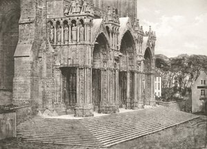 Chartres Cathedral - South Porch 12th Century by Charles Nègre