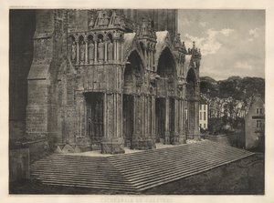 Chartres Cathedral. South Porch. by Charles Nègre
