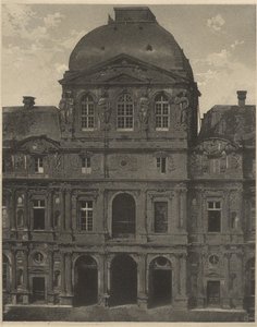 Pavilion of the Clock, The Louvre, Paris, France by Charles Nègre