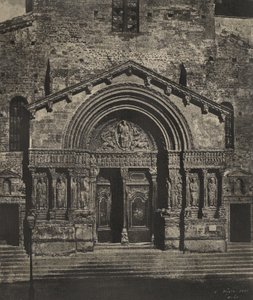 Portal of Saint-Trophime of Arles by Charles Nègre