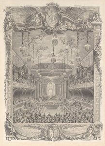 Decoration of the Theater Hall Built in Versailles