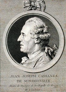 Jean Joseph Cassanea de Mondonville (1711-72) (engraved by Augustin de Saint-Aubin, 1768)