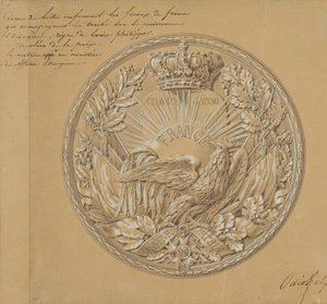 Design for the Medal to Commemorate the Charter of 1830 by Charles Nicolas Odiot