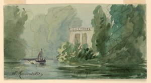 Imaginary Landscape by Charles Nicolas Ransonnette