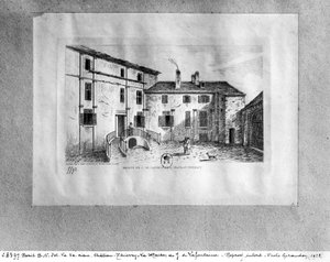 House of Jean de La Fontaine at Chateau-Thierry, 1838