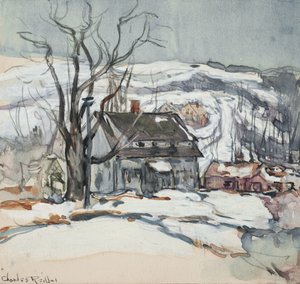 House and Tree in Winter by Charles P. Reiffel