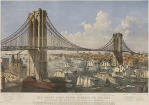 The Great East River Suspension Bridge
