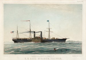 U.S. Mail Steamer, Illinois by Charles Parsons