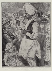 Making Friends, at the Camp of the Indian Contingent at Hampton Court by Charles Paul Renouard
