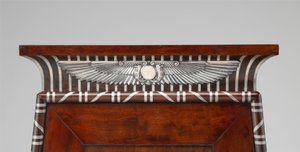 Detail of a Coin Cabinet Ornamented with Silver Egyptian Emblems by Charles Percier