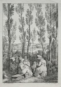 The Picnic by Charles Philibert Lasteyrie du Saillant
