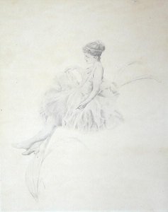 Fairy on a Lily by Charles Prosper Sainton