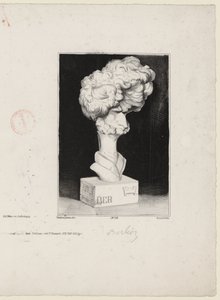 Hector Berlioz (after a bust by Jean-Pierre Dantan) by Charles Ramelet
