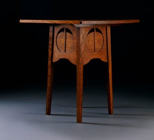 Card table designed for the Argyle Street Tea Rooms, Glasgow, 1888-89